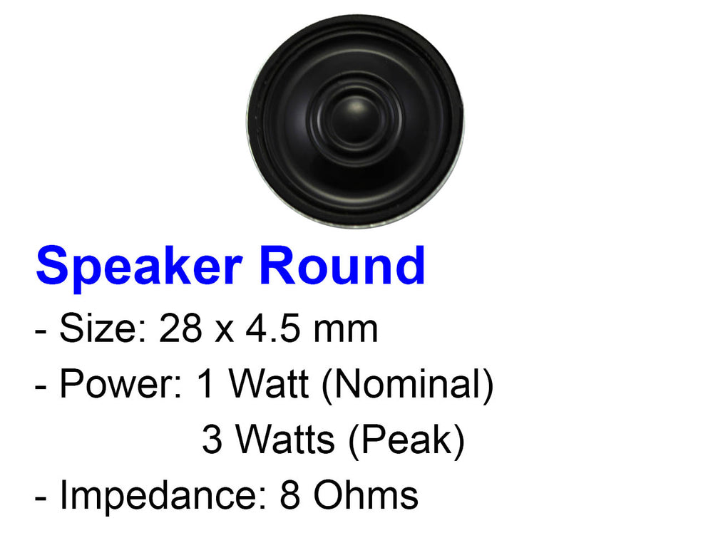 🟢  Speaker, Round 8-Ohm