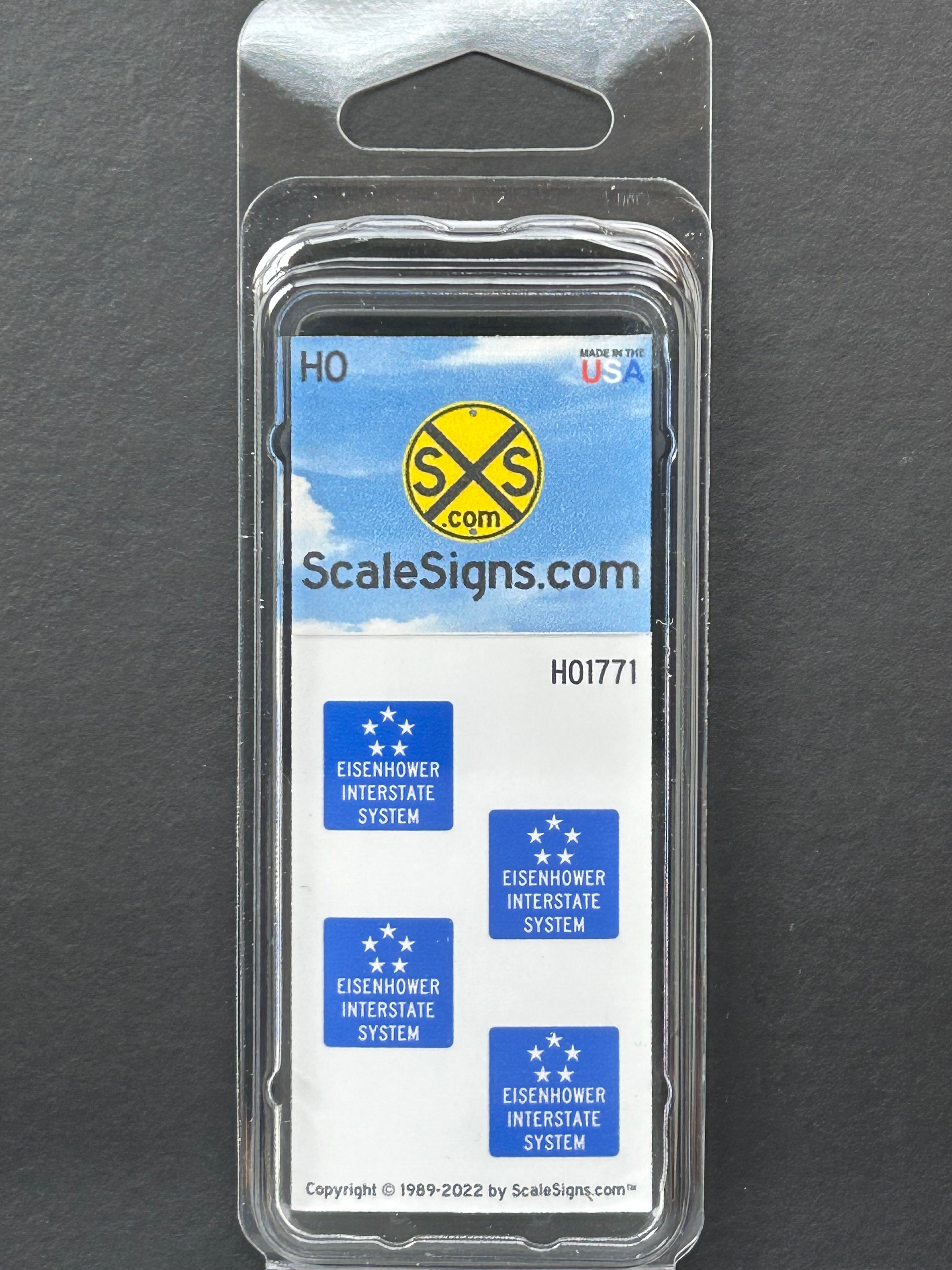 HO-1768 1:87 HO Scale Highway Signs – ScaleSigns.com