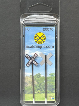 HO-2007-C / Black Railroad Crossbuck