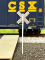 HO-2009-C / White Crossbuck Railroad