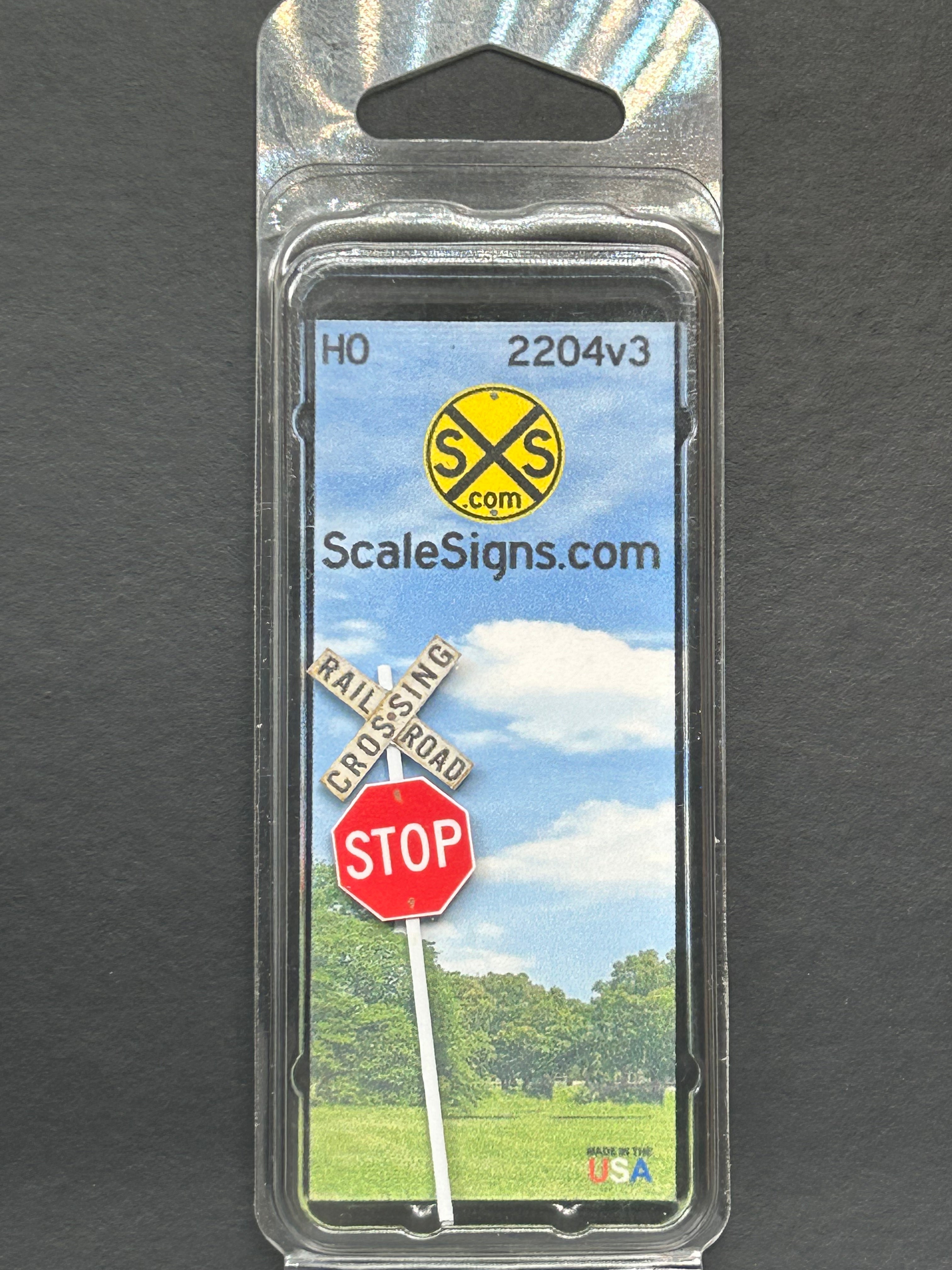 Scale Detailed Model Street and Railroad Signs in 1:87 HO – ScaleSigns.com
