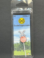HO-2206-v1 / Crossbuck + Stop Sign