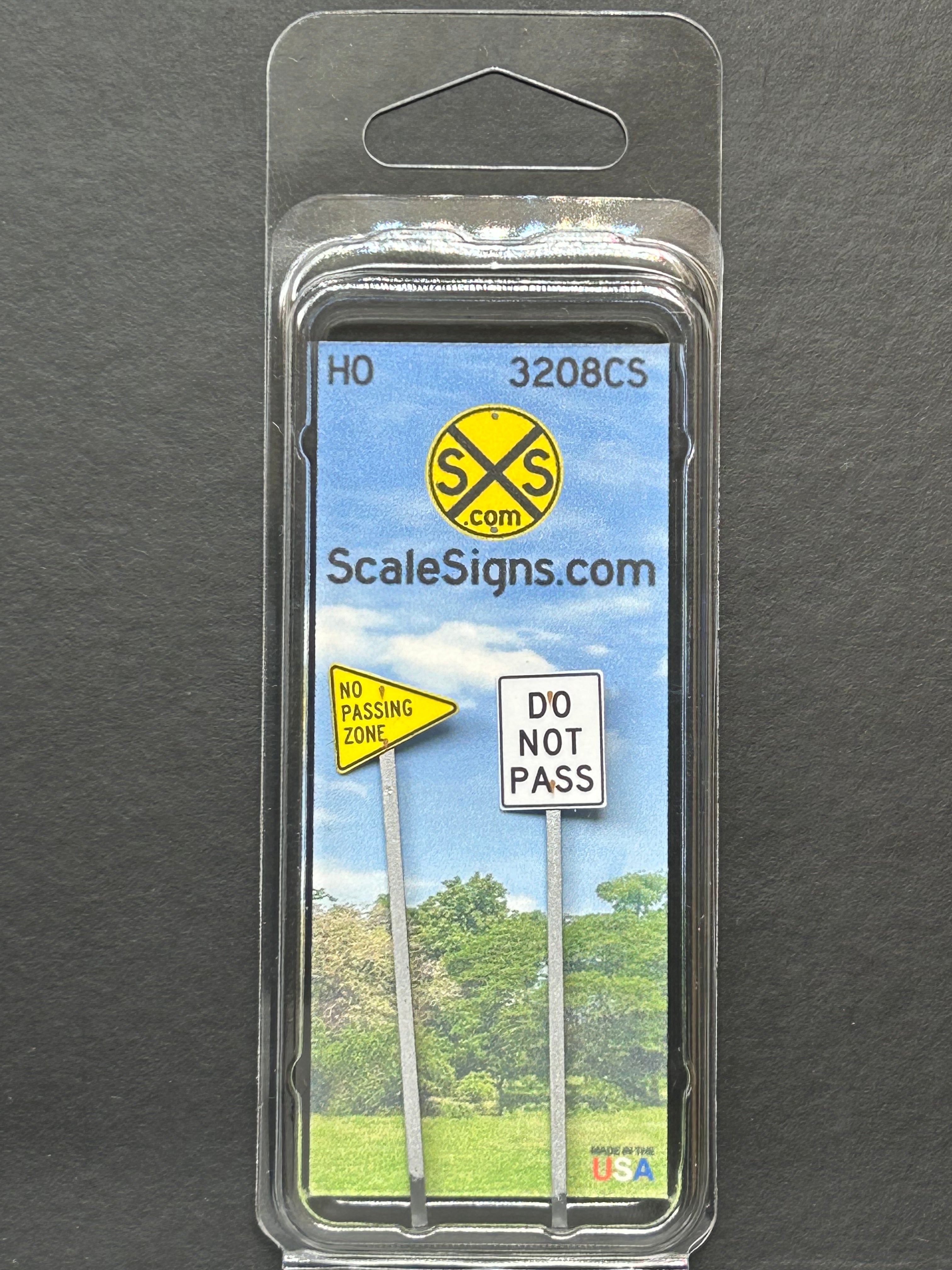 Scale Detailed Model Street and Railroad Signs in 1:87 HO – ScaleSigns.com