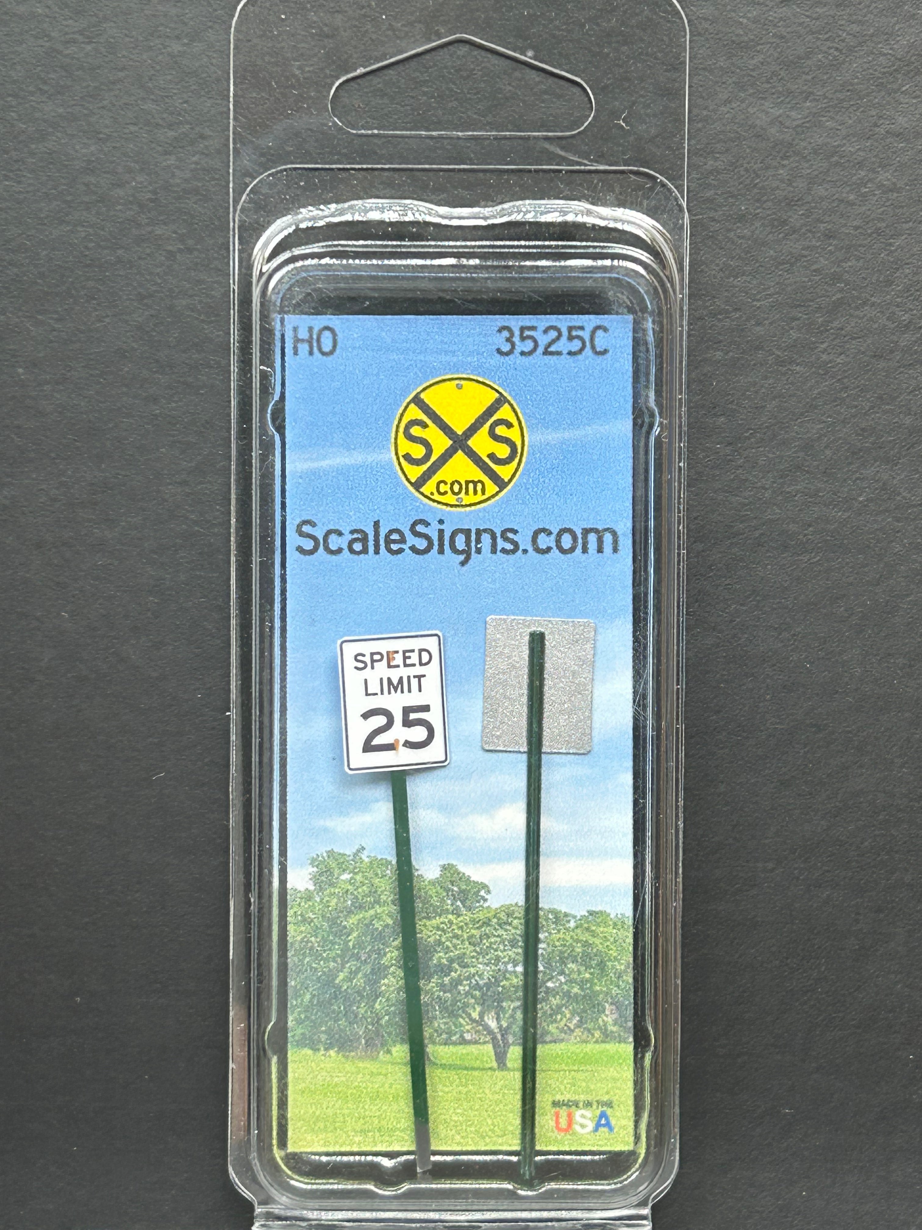 Scale Rider Sign Scale Detailed Model Street and Railroad Signs in 1:87 HO Scale ...