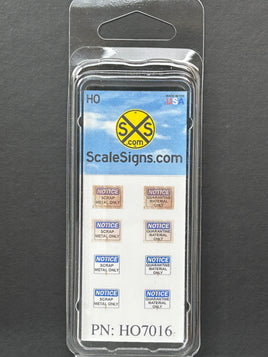 HO-7016 / Scrap Metal Only + Quarantine Material Only