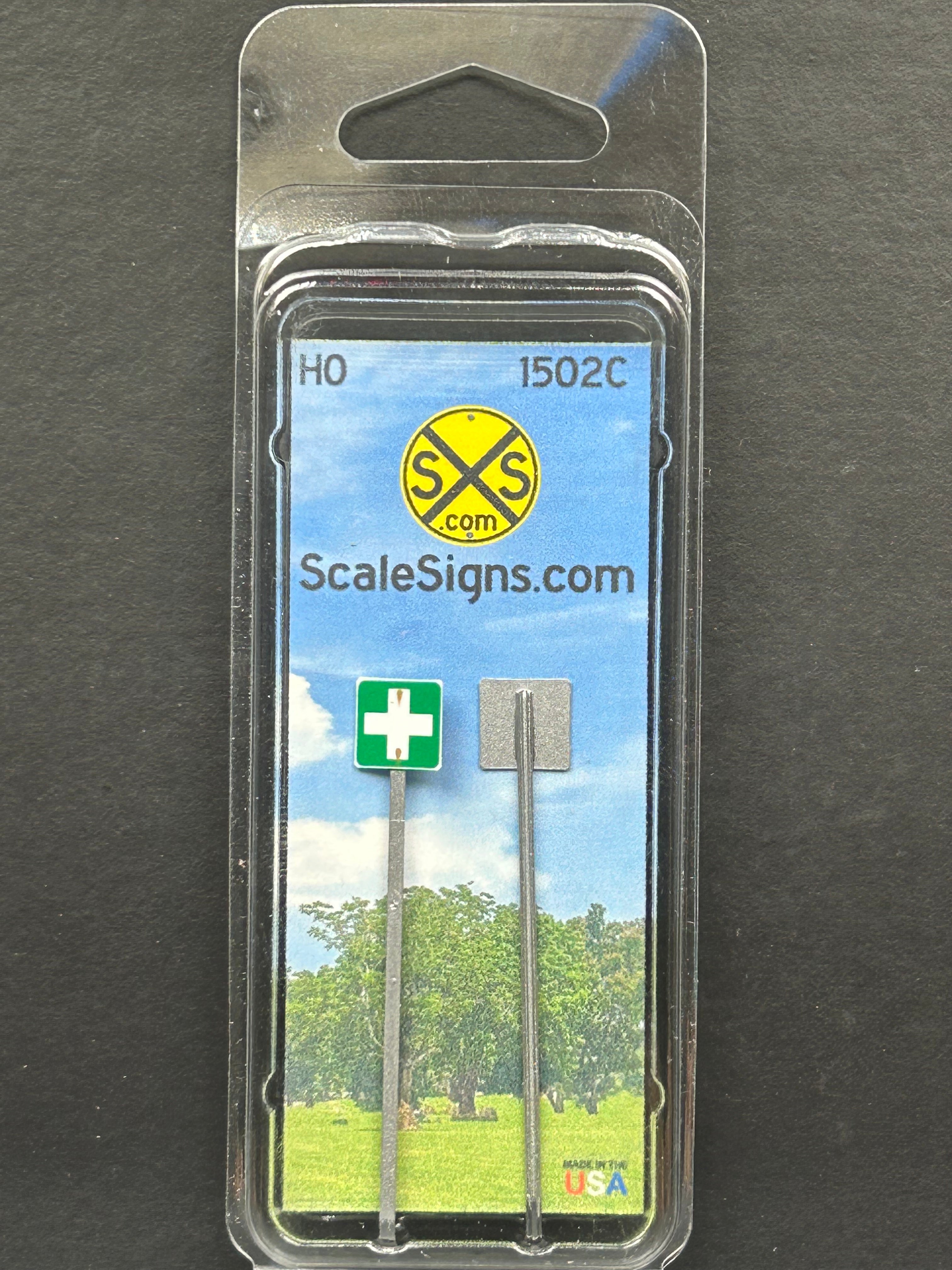 Scale Detailed Model Street and Railroad Signs in 1:87 HO – ScaleSigns.com