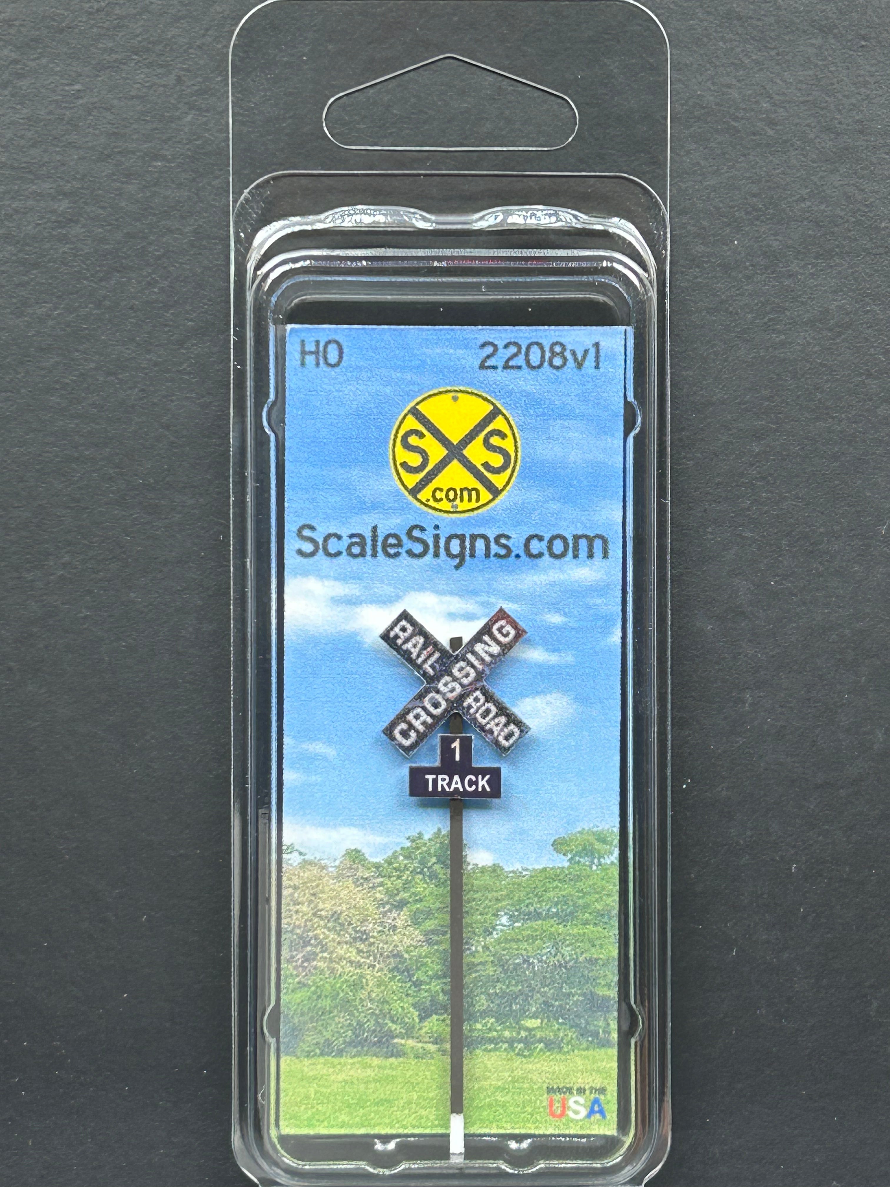 Scale Detailed Model Street and Railroad Signs in 1:87 HO – ScaleSigns.com