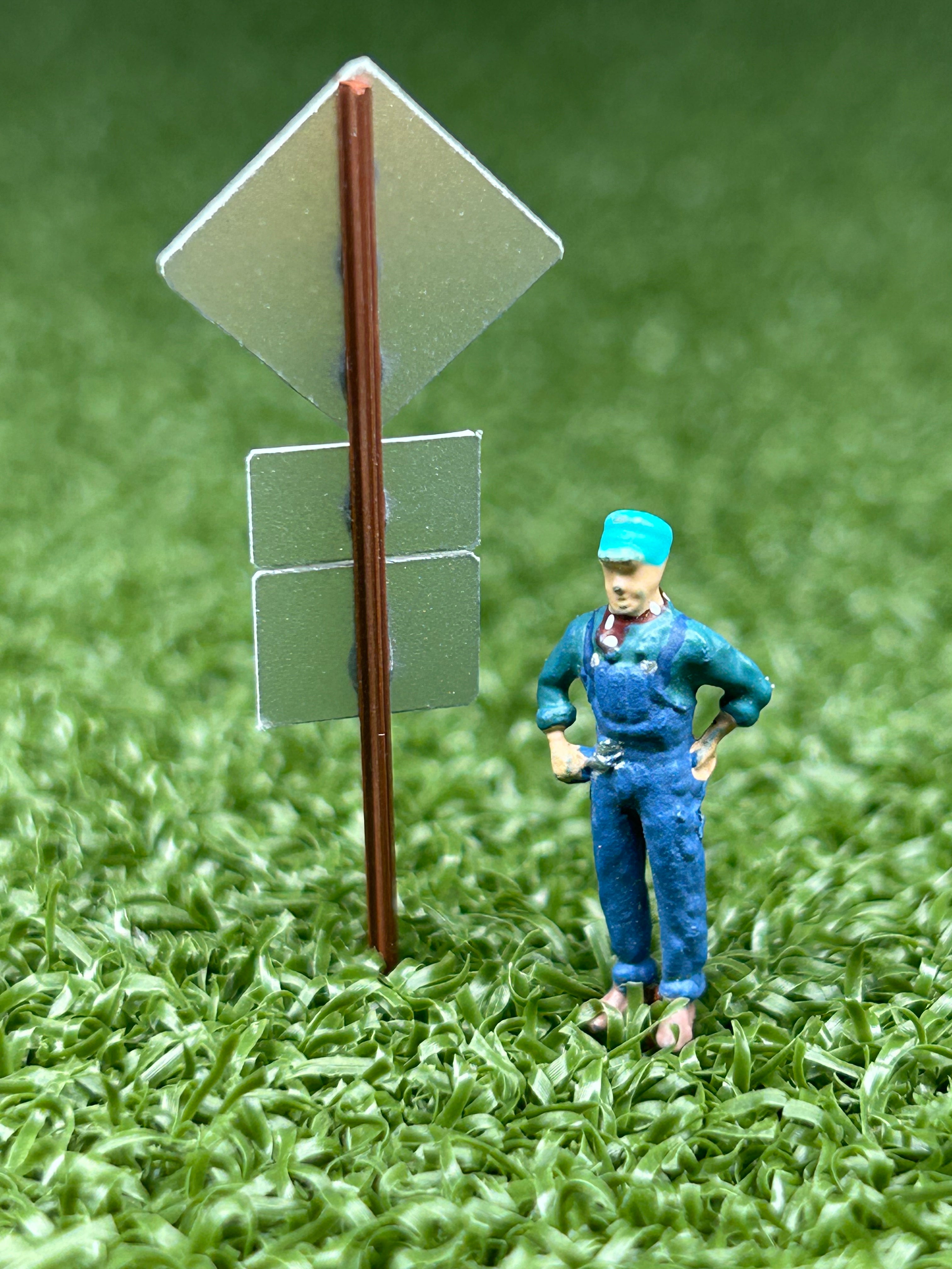 Scale Rider Sign Scale Detailed Model Street and Railroad Signs in 1:87 HO Scale ...